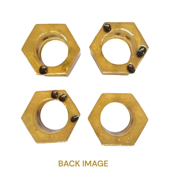 Coffee Bean Napkin Rings Set Of 4 - Handmade - Picture 3 of 3